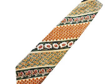 Vintage Yves Saint Laurent zijden gestreepte stropdas 3,75" Made in Italy 80s 90s