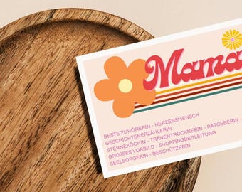 Mother's Day Gifts, Postcard Mother's Day, Postcard Mom, Mother's Day Card, Postcard Retro, Mom Card, Card Mother's Day