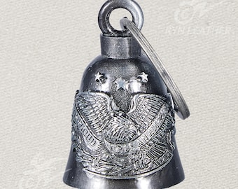 3D Motorcycle Eagle Bell: Good Luck Gremlin Biker Charm