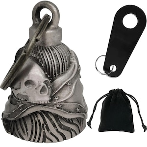 Skull 3-D Motorcycle Bell, Light Weight for Good Luck, Impact Resistant