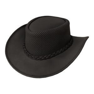 Cowboy western chocoladebruine hoed heren dames steampunk hoge rand brede rand