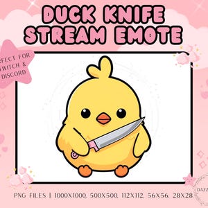 Tracking Emote, Entenmesser, lustiger Stream Emote, Twitch Emote, Discord Emote, Für Streamer, Transparente PNG, Instant Download