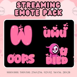35+ Pink Trending Piercing Emotes, Girly Emote, Für die Mädchen, Sofort-Download, Twitch, Kick, Discord Bild 5