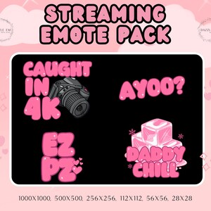 35+ Pink Trending Piercing Emotes, Girly Emote, Für die Mädchen, Sofort-Download, Twitch, Kick, Discord Bild 3