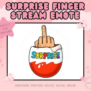 Livestream Emote - Überraschung - Livestream Emote - Discord Emote - Für Streamer - PNG - Instant Download - Transparent