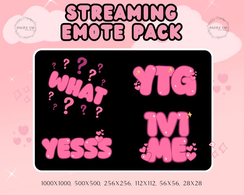 35+ Pink Trending Piercing Emotes, Girly Emote, Für die Mädchen, Sofort-Download, Twitch, Kick, Discord Bild 4