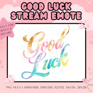 Tracking Emote, Viel Glück Text Emote, Lustiger Stream Emote, Twitch Emote, Discord Emote, Für Streamer, Transparente PNG, Instant Download