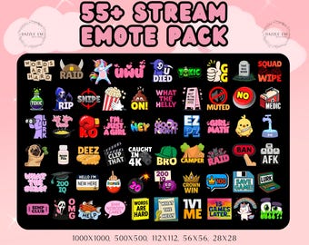 Trending Stream Pack, 55+ Twitch Emotes, Lustig, Emote Megapack, Sofort Download
