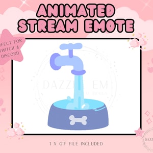 Animated Emote, Dogwater Emote, Funny Stream Emote, Twitch Emote, Discord Emote, For Streamers, Transparent GIF, Instant Download