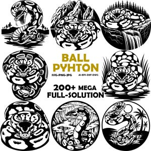 Ball Python SVG bundle