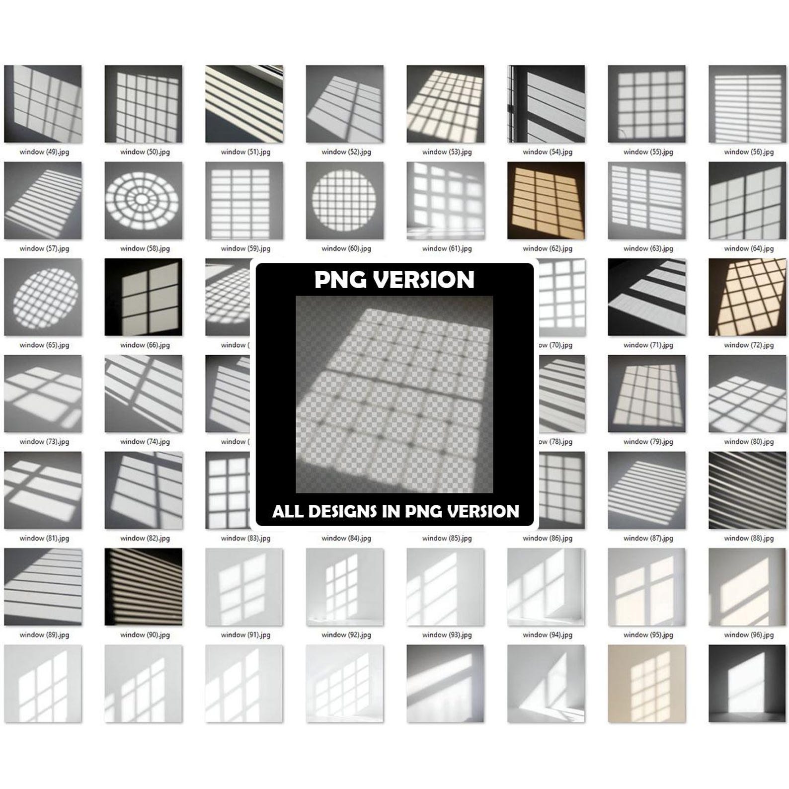 Patterned Window Overlay Window Shadow Overlays, Botanic Shadow Overlay, Maternity Backdrops ...