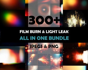 Paquete de superposiciones de fugas de luz de alta resolución, superposiciones de fotos de archivo para fotografía, bokeh retro con fugas de luz y destellos de lente para Canva y Photoshop.
