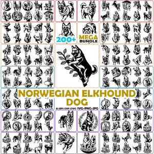 Norwegischer Elchhund Hund Svg-Datei für Cricut, Haustier Clipart, Laser geschnittene Vektor-Datei,Plasma Dxf Cnc, printable Kunst Download, Png Gesicht Kopf Pfoten