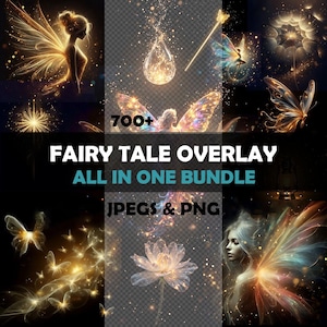 Fairy Tale Overlays/Clipart Collection Translucent Graphics for Fantasy Photos PNG Clip Art Digital Overlays for any photo editor