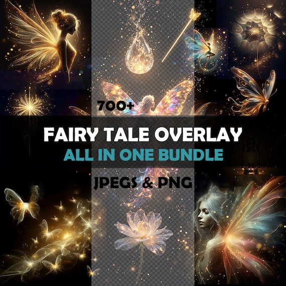 Fairy Tale Overlays/Clipart Collection Translucent Graphics for Fantasy Photos PNG Clip Art Digital Overlays for any photo editor