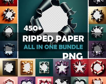 Ripped Paper PNG Overlays, Ripped Paper PNG Digital Background, Maternity Digital Backdrops, Studio Photo Overlays, Studio Photography