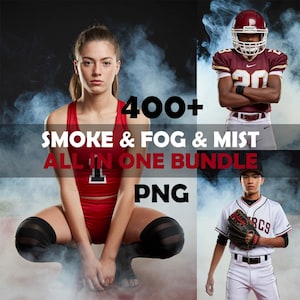 Superposiciones de niebla blanca, superposiciones de humo, fondos digitales, fondos deportivos, superposiciones de Photoshop, plantilla PNG transparente de Canva para pósteres