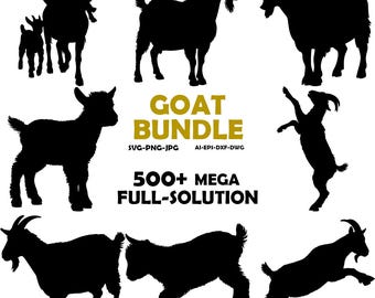 Goat Svg, Goat Silhouette, Goat Png, Goat Head Svg, Baby Goat Png, Cute Goat Svg, Cute Animal Svg, Farm Animal Svg, Svg Files for Cricut,PNG