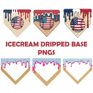 4th of July PNG | Red white and Blue Drip PNG | Patriotic Drip PNG | Baseball Life | Sprinkle Drip | Ice Cream Drip | Baseball Drip png