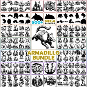 Vector ARMADILLO, graphical image, AI, PNG, eps, pdf, svg, dxf, jpg, Instant Download Printable
