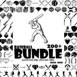 BASEBALL SVG Bundle, BASEBALL Svg Cut Files For Cricut, Baseball Clipart, Softball Svg, Digital Download