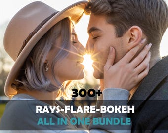 Riflessi solari per Photoshop - Sole e bagliori 300+ Riflessi solari jpeg png / Sovrapposizione di riflessi solari / Pacchetto di sovrapposizioni per Photoshop / Pacchetto raggi di sole