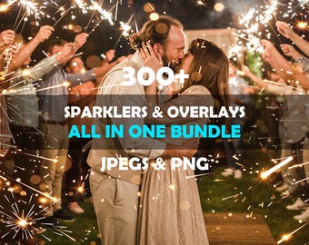 Nakładka na zimne ognie ślubne, nakładka Photoshop, zimne ognie Photoshop, nakładka Bokeh, nakładka ze złotem cyfrowym, magiczne nakładki na zdjęcia, nakładka na zimne ognie