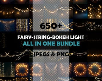 String lights overlay, twinkle light overlays, fairy lights Photoshop overlays, hanging lights overlay, Christmas bokeh light overlays