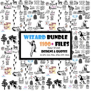 Film Mega SVG-bundel, Harry Potter SVG-bundel, Magic Wizard Svg, Wizard School Svg, Cricut, Clipart, Potter Letters Svg, Svg voor shirts