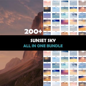 High-Resolution Sky Overlays | Sunset, Nature and Romantic Skies for Photoshop Editing