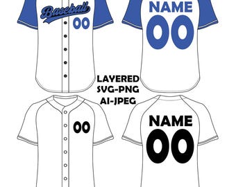 Baseball jersey svg, Baseball jersey mock up svg, Personalized baseball V neck full button jersey with custom name mock up template svg