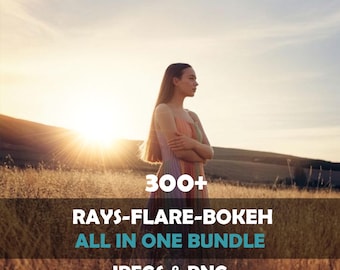 Photoshop Sun Overlays, Photoshop Overlay Sunset Overlay for Photoshop, Sun Flare Overlay, Rainbow PS Overlay Sunlight Overlay for Photoshop