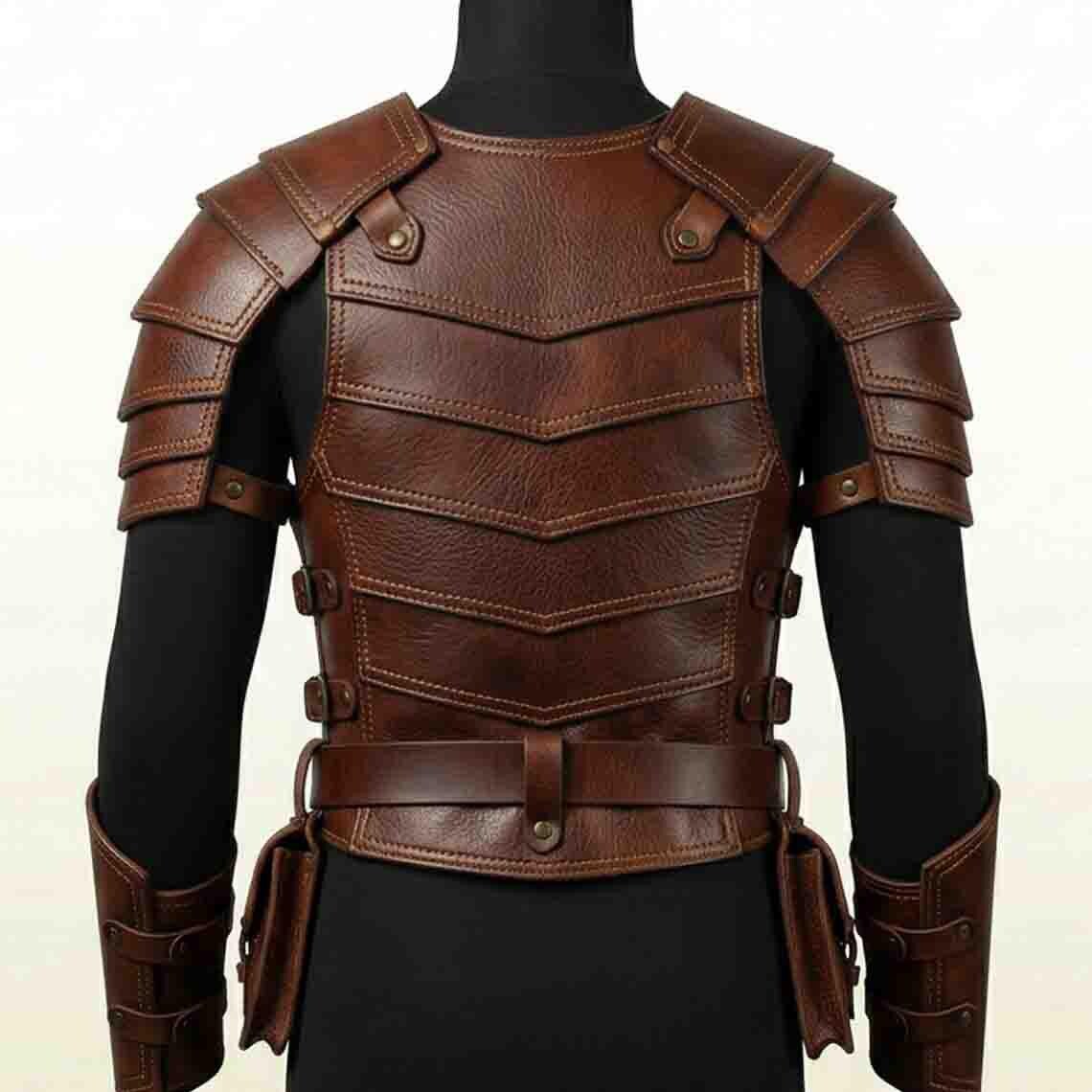 Medieval Chest Leather Armor Set for Men – LARP Cosplay - Etsy