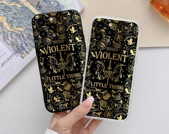 Funda para teléfono Violence Little Thing Dragon Rider Fourth Wing Fantasy Bookish Cover para iPhone Samsung Pixel Reader Accesorios Regalos