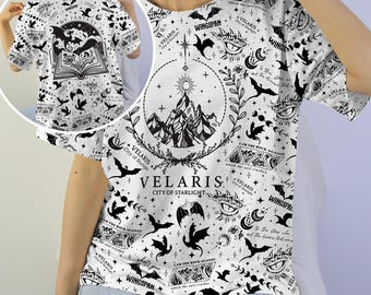Fourth Wing T-shirt, Fantasy Book Tee Shirt, Velaris ACOTAR Shirt, Dragon Book Lover Gift, BookTok Merch, Fourth Wing Shirt Gifts