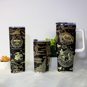 Fourth Wing Dragon Tumbler | Fantasy Map Mug | 40oz Insulated Bookish Cup | Fly or Die Gift | Fourth Wing Merch | Christmas Tumbler Gift