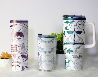 Fourth Wing Tumbler | Velaris ACOTAR Mug | Fantasy Book Lover Gift | Bookish Cup | Fourth Wing Decor | Sarah J Maas Fan Gift