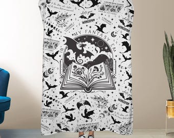 Fourth Wing Blanket, Velaris Blanket, Fourth Wing Merch, Dragon Blanket, Fantasy Book Blanket, Book Lover Blanket, Fantasy Gift