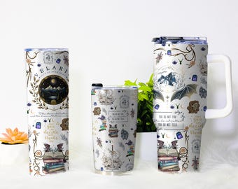 Vaso Velaris, Taza Ciudad de la Luz Estelar, Taza Fantasía de Libros, Vaso de Café Acotar, Regalos de Vaso Fourth Wing