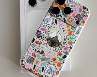 Funda para teléfono Fourth Wing, funda para teléfono para amantes de los libros de fantasía para iPhone, Samsung Pixel, lectores de libros, dragones, Velaris Acotar, accesorios, regalos
