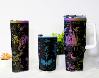 Fourth Wing Tumbler | Iron Flame Tumbler | Basgiath War College Cup | Fantasy Dragon Stainless Tumbler | Bookish Coffee Mug Gift