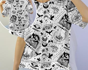 Fourth Wing Shirt, Fantasy Book T-Shirt, Velaris ACOTAR Shirt, Dragon Book Lover Gift, BookTok Merch, Wingspan Inspired Tee