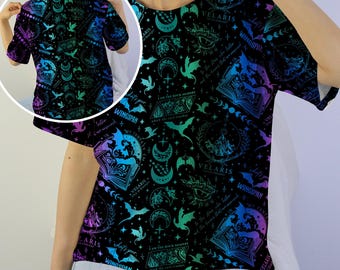 Vierter Flügel T-Shirt, ACOTAR Velaris T-Shirt, Vierter Flügel Merch, Fantasy Drachen Shirt, Bücherwurm Shirt, Lese T-Shirt, trendiges Buch-Liebhaber Geschenk