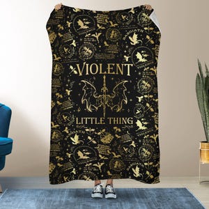 Vierde vleugel fleecedeken, ijzeren vlamdeken, gezellige draak worp deken, fantasie schoolse deken, leesdeken, boekenliefhebber cadeau