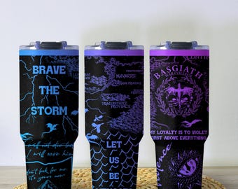 Fourth Wing Tumbler, Basgiath War College Mug, Onyx Storm Cup, Fourth Wing Merch, 20oz 40oz Coffee Tumbler, Dragon Rider Cup, Bookish Gift