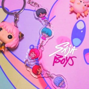 K Pop Demon Hunters Saja Boys IPhone Keychain! SAJA BOYS Merchandise! Kawaii Keychain PREORDER