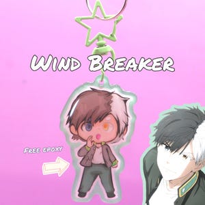 Wind Breaker Anime Keychain: Haruka Sakura Acrylic Epoxy Charm
