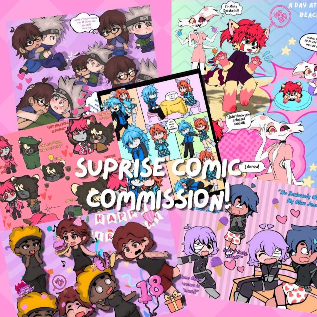 Custom Chibi Comic Commission, Yumeship, YCH Art, Original Character ...