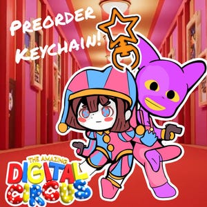 Portachiavi in acrilico personalizzato The Amazing Digital Circus Pomni e Jax TADC Merch! Portachiavi Kawaii Jax! PREORDINA il portachiavi Anime Pomni!