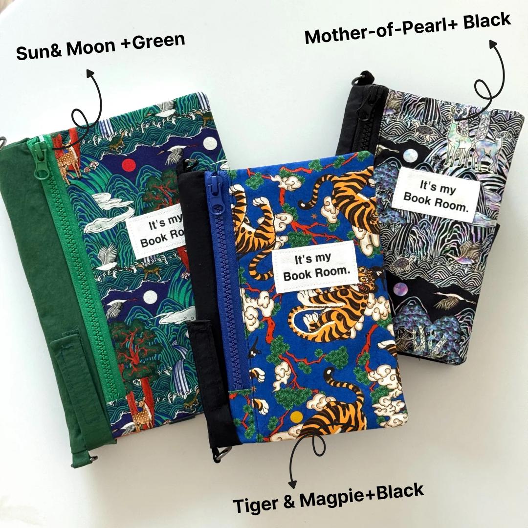 Waterproof Fabric Book Sleeve With Pocket, Reusable Book Protector - Etsy